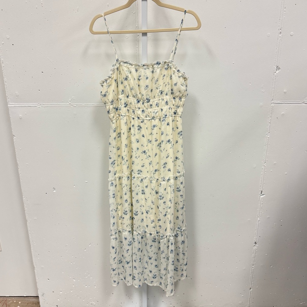 Boutique Rachel Paige Floral Cottagecore Tiered Midi Sleeveless Sundress‎ Medium